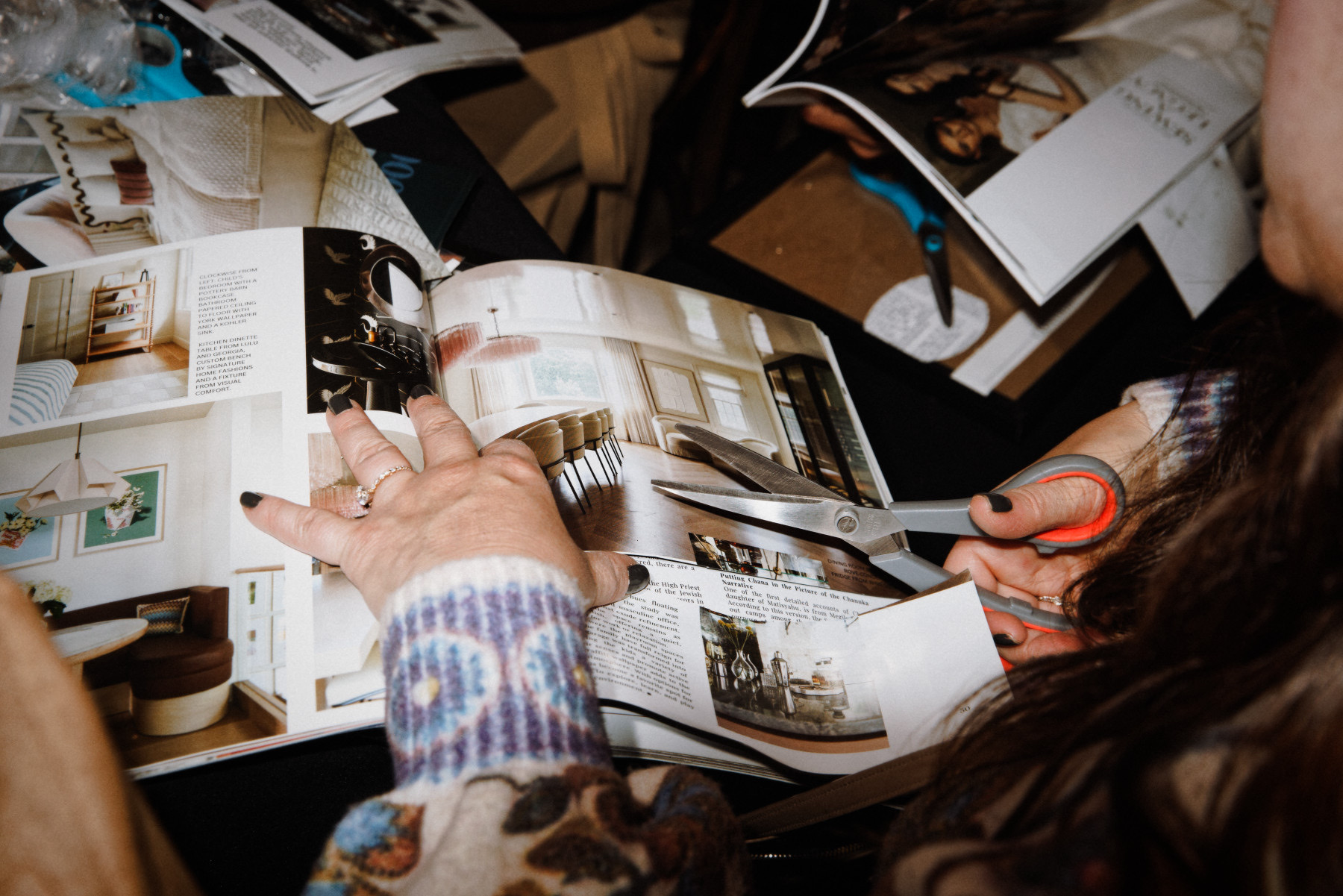 Cutting images for a vision board