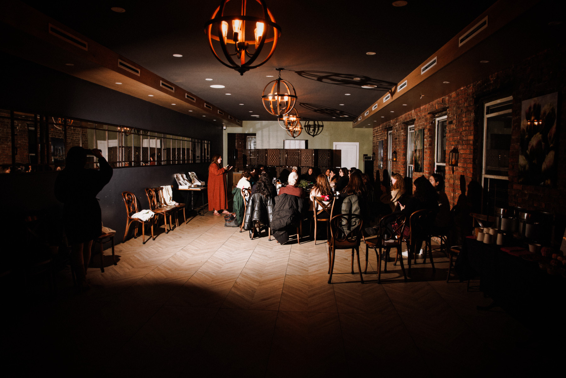 The New Year's Intention workshop room