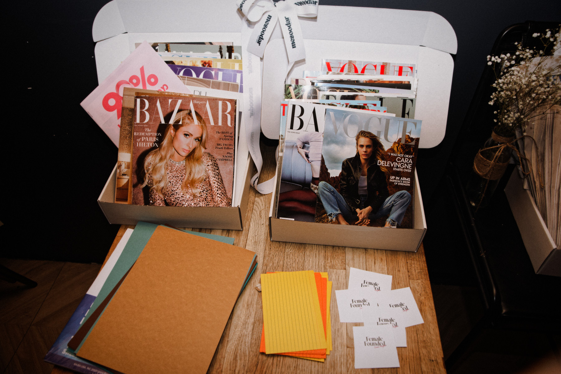 Magazines and materials for the workshop
